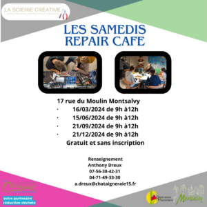 Ateliers Repair Café à Montsalvy