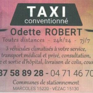 Taxi conventionné ROBERT Odette
