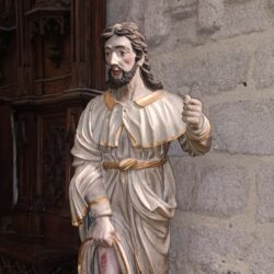 Statue de Saint-Roch en l'église de Laroquebrou
