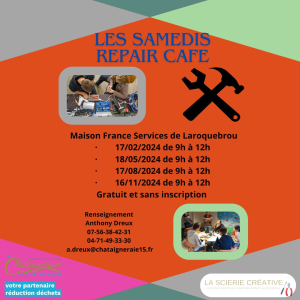 Atelier Repair Café à Laroquebrou