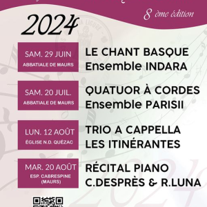 Les Musicales de Maurs – Les Itinérantes, trio a cappella