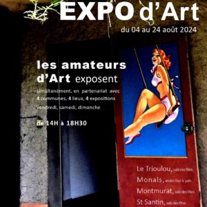 Exposition d’objets artisanaux à Saint-Santin-de-Maurs