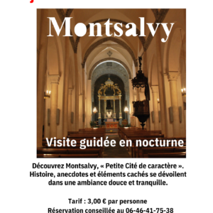 Visite guidée nocturne de Montsalvy