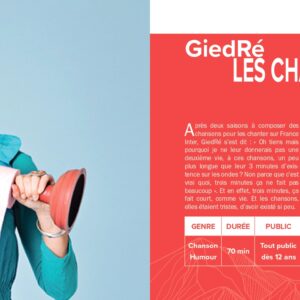 Spectacle de GiedRé « Les Chansons de la radio »