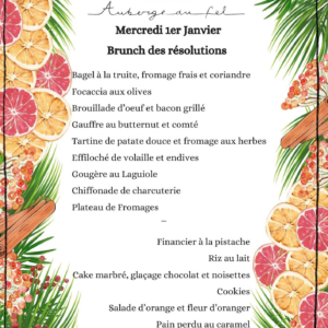 Réveillon et brunch de la St Sylvestre