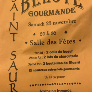 Concours de belote à Saint-Saury