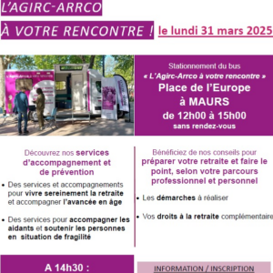 L’Agirc-Arrco à votre rencontre à Maurs