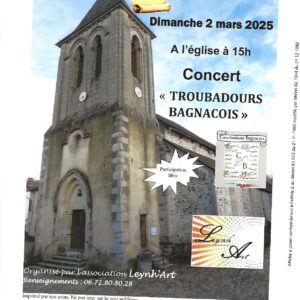 Concert « Les Troubadours bagnacois »