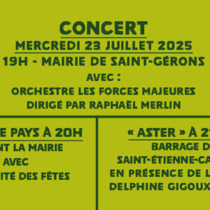 Concert symphonique à Saint-Gérons