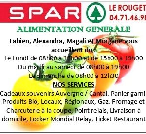 SPAR alimentation générale Le Rouget