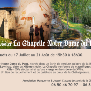 Visites de la Chapelle Notre-Dame-du-Pont à Leynhac