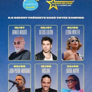 Tournée « Le Paradis des Stars » au Camping Paradis – La Gineste