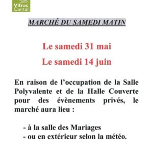 Marché hebdomadaire de Vitrac
