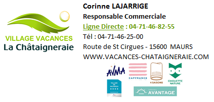 Coordonnées Village vacance la Châtaigneraie