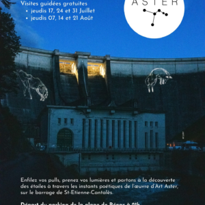 Visite gratuite de l’œuvre Aster installée sur le barrage de Saint-Étienne-Cantalès