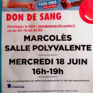 Don du sang à Marcolès