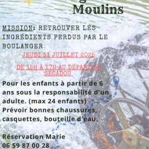 Les Jeudis d’été à Ladinhac – Énigmes aux moulins