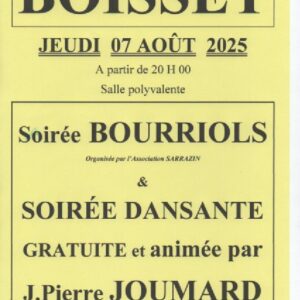 Soirée bourriols avec animation musicale