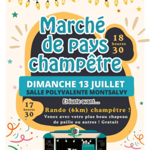 Marché de pays champêtre et randonnée