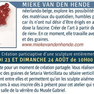 Musée Gabriel – Création participative avec l’artiste Mieke Van Den Hende