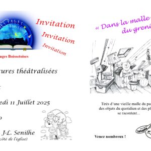 Pages boissétoises – Lectures à voix haute « Dans la malle du grenier »