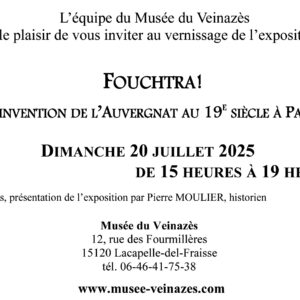 Exposition « Fouchtra ! L’invention de l’Auvergnat au XIXe siècle à Paris »