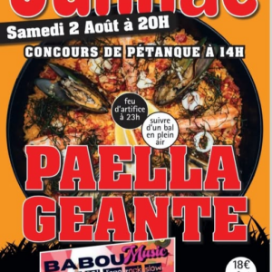 Soirée Paëlla Géante à Junhac