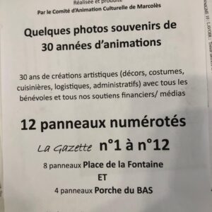 Exposition pour les 30 ans de Léz’Arts de la Rue à Marcolès