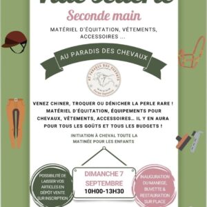 Vide-sellerie – Matériel d’équitation de seconde main