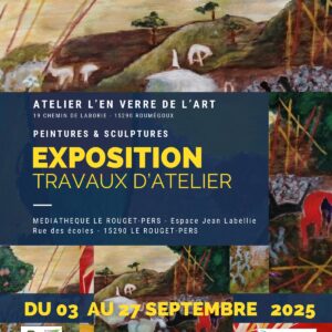 Exposition des travaux de l’atelier L’En Verre de l’art – Peintures & sculptures