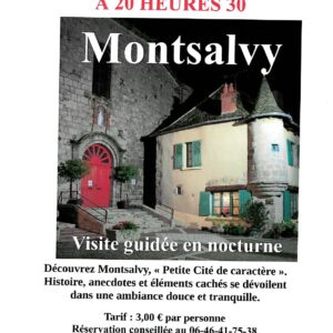Visite guidée nocturne de Montsalvy