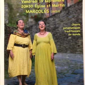 Duo Les Maria Capella, chant choral et ensemble instrumental