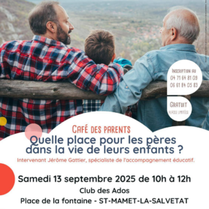 Café des parents : Quelle place pour les pères dans la vie de leur enfants ?