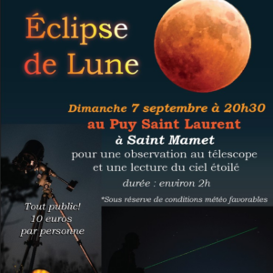 Observation de l’Eclipse de Lune