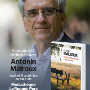 Rencontre et dédicaces avec Antonin Malroux à la médiathèque