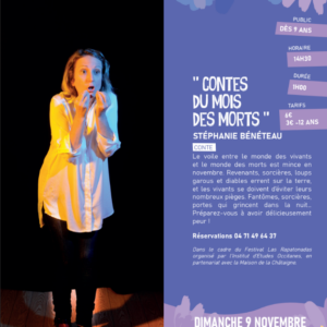 Festival Las Rapatonadas – « Contes du mois des morts » par Stéphanie Bénéteau