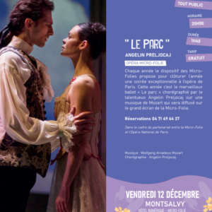 Opéra Micro-Folie : « Le Parc »