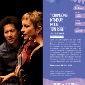Poésie chantée : « Chansons d’amour pour ton bébé » par Julie Bonnie