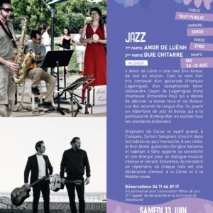 Jazz : Amor de Luènh & Duie Chitarre