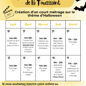 Création d’un court-métrage sur le thème d’Halloween