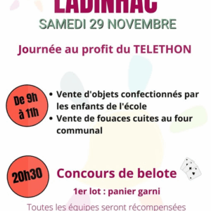 Téléthon de Ladinhac, concours de belote