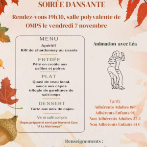 Repas et soirée dansante