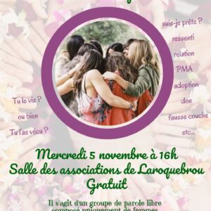 Groupe de parole autour du désir de parentalité