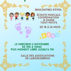 Rencontres d’éveil des tout petits de 18 à 36 mois