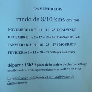 Randonnée de 8 à 10 km