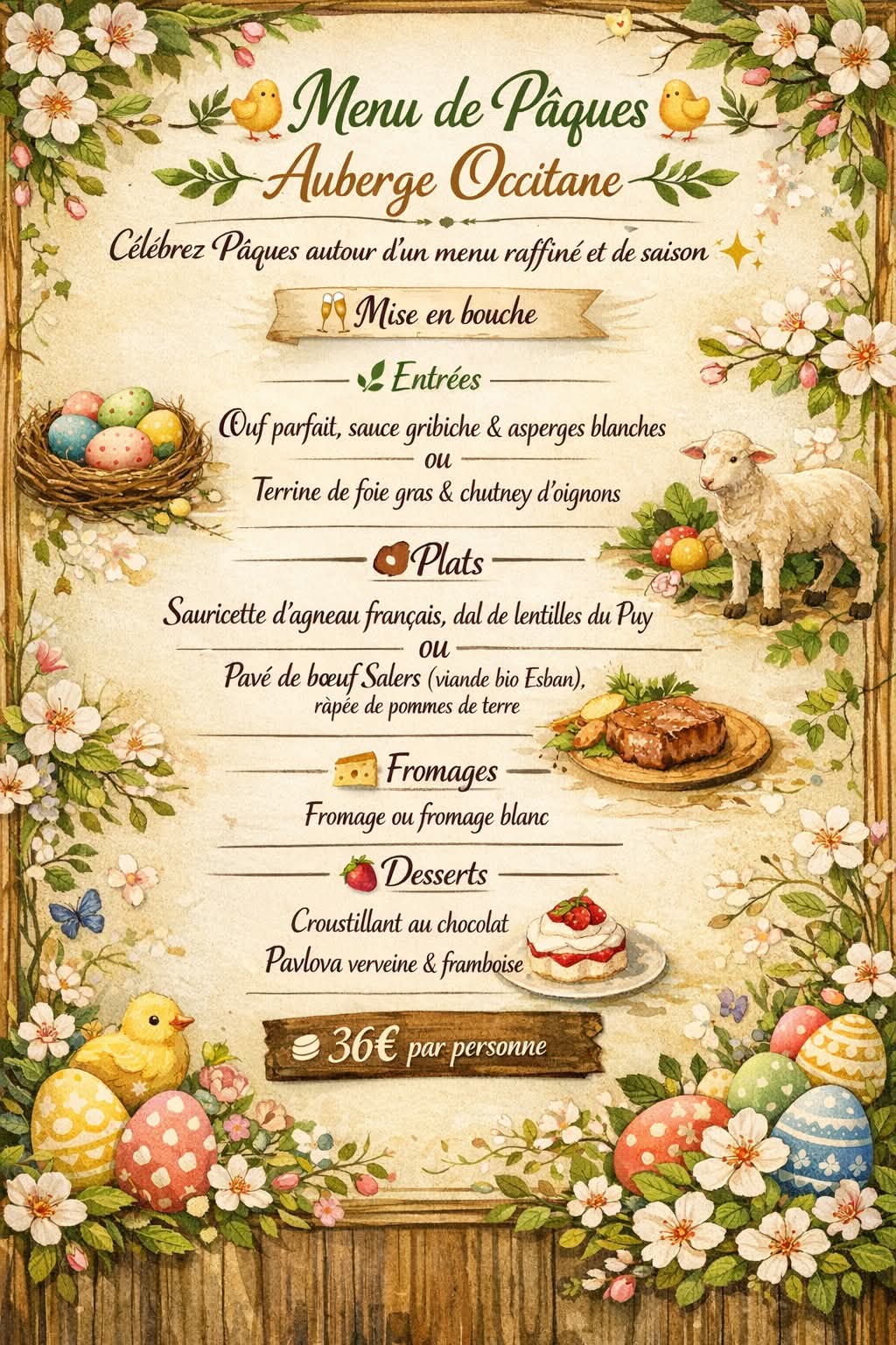 paques auberge occitane