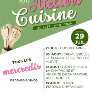 Ateliers de cuisine à la Maison de la Châtaigne