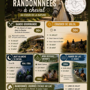 Randonnée équestre gourmande