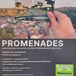 Exposition PROMENADES – Autour de l&rsquo;œuvre de Pierre Mercier (1946–2016)