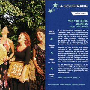 Saison culturelle : La Soubirane à Rouziers